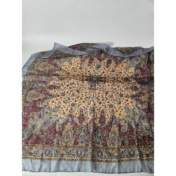 Diwali Women Scarf Wrap Shawl 100% Silk 43”X71” Abstract Print